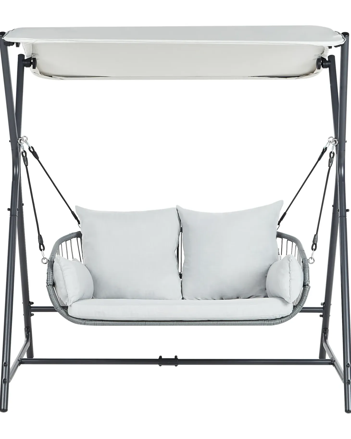 Gyngesofa FIASTRA Metal Lysegrå
