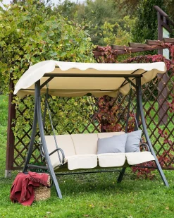 Gyngesofa GARBO Metal Beige