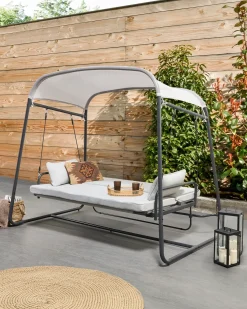 Gyngesofa MARSCIANO Metal Lysegrå