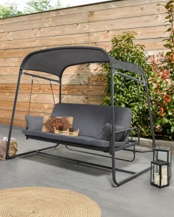 Gyngesofa MARSCIANO Metal Mørkegrå