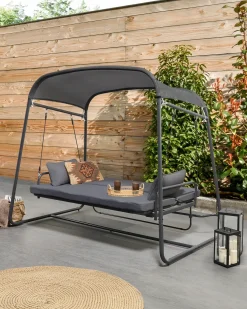 Gyngesofa MARSCIANO Metal Mørkegrå