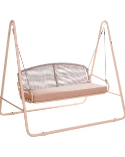 Gyngesofa NORCIA Metal Brun