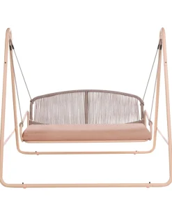Gyngesofa NORCIA Metal Brun