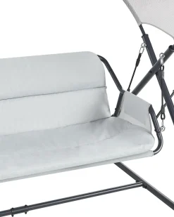 Gyngesofa SOLAGNA Metal Lysegrå