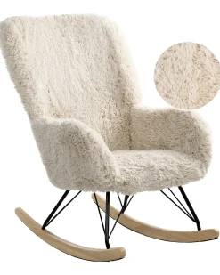 Gyngestol AKRA Kunstig pels Lys Beige