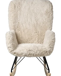 Gyngestol AKRA Kunstig pels Lys Beige