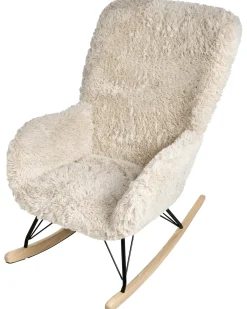Gyngestol AKRA Kunstig pels Lys Beige
