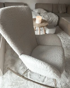 Gyngestol ANASET Boucle Hvid
