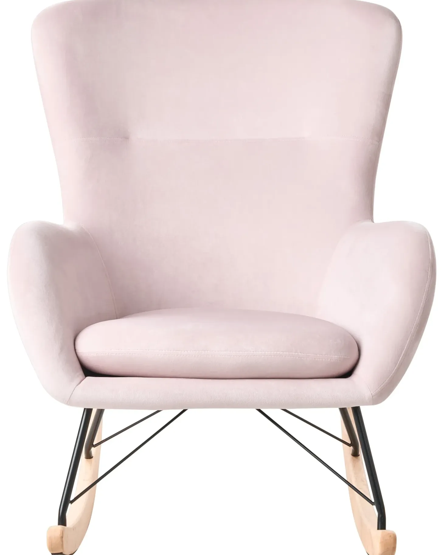 Gyngestol ELLAN Velour Lyserød
