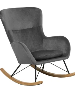 Gyngestol ELLAN Velour Mørkegrå