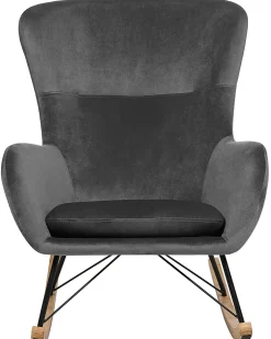 Gyngestol ELLAN Velour Mørkegrå
