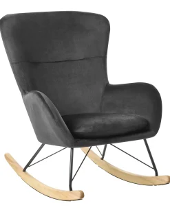 Gyngestol ELLAN Velour Sort
