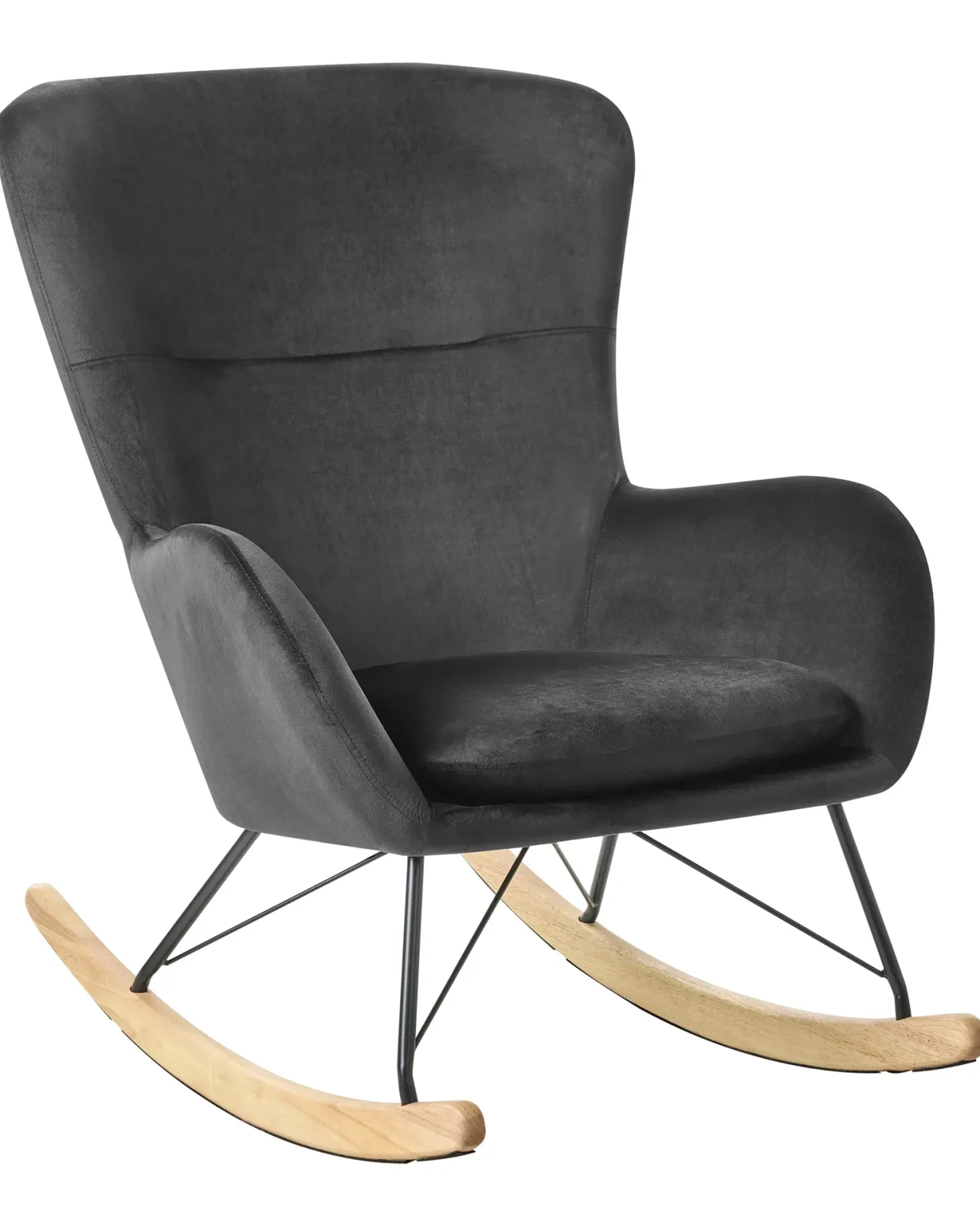 Gyngestol ELLAN Velour Sort