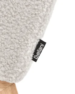 Gyngestol HASLEV Inkl. fodstøtte Boucle Cremehvid