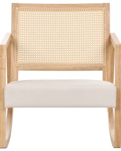 Gyngestol LEIDY Træ Lysebrun/lys beige