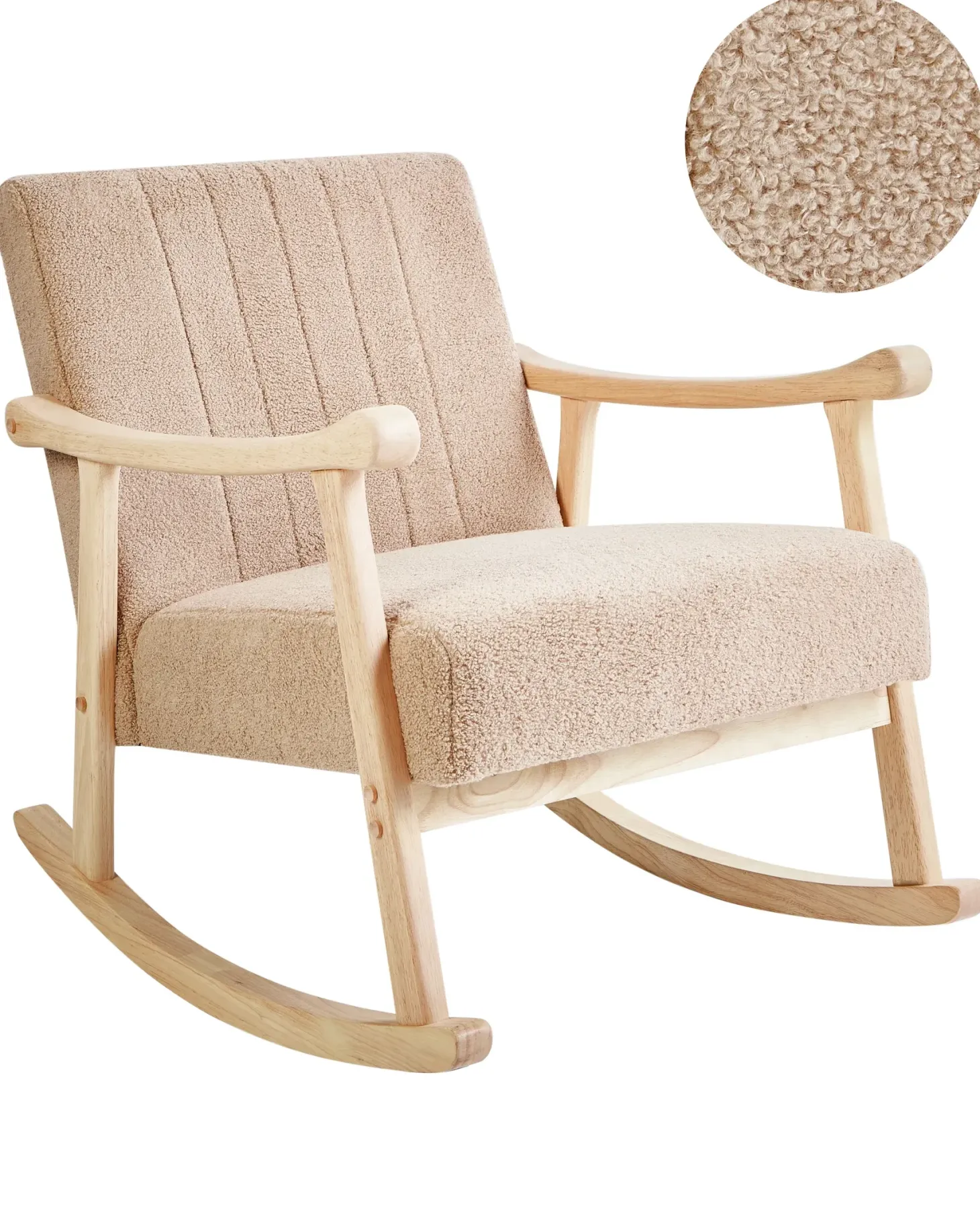Gyngestol LEKNES Boucle Beige