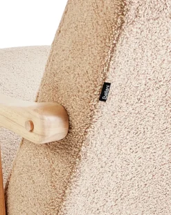 Gyngestol LEKNES Boucle Beige