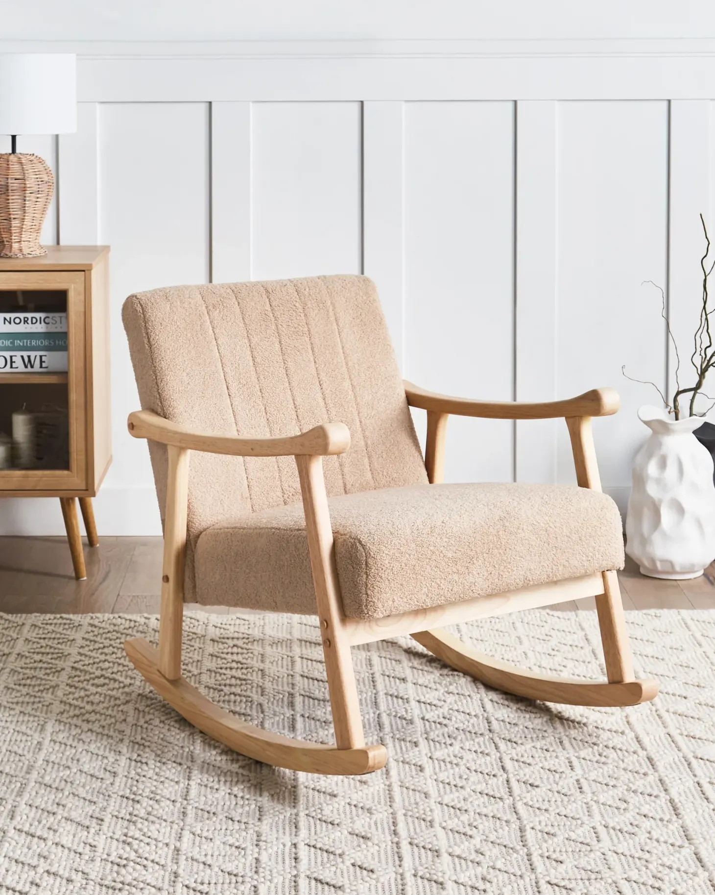 Gyngestol LEKNES Boucle Beige