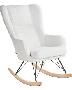 Gyngestol LUOMA Boucle Cremehvid