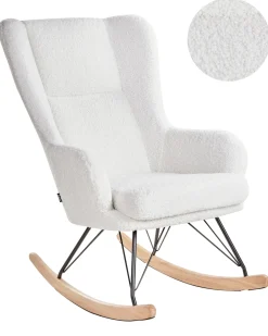 Gyngestol LUOMA Boucle Cremehvid