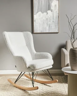 Gyngestol LUOMA Boucle Cremehvid