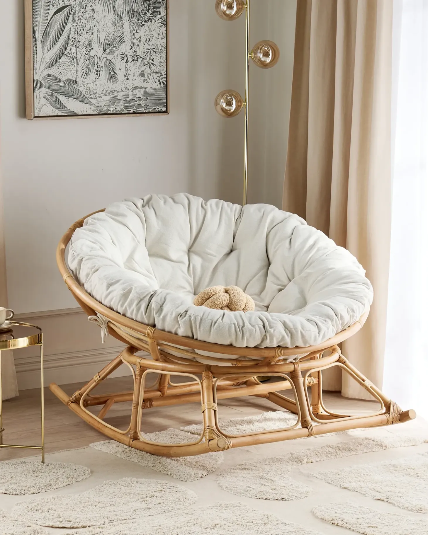 Gyngestol ORVIETO Rattan Naturlig