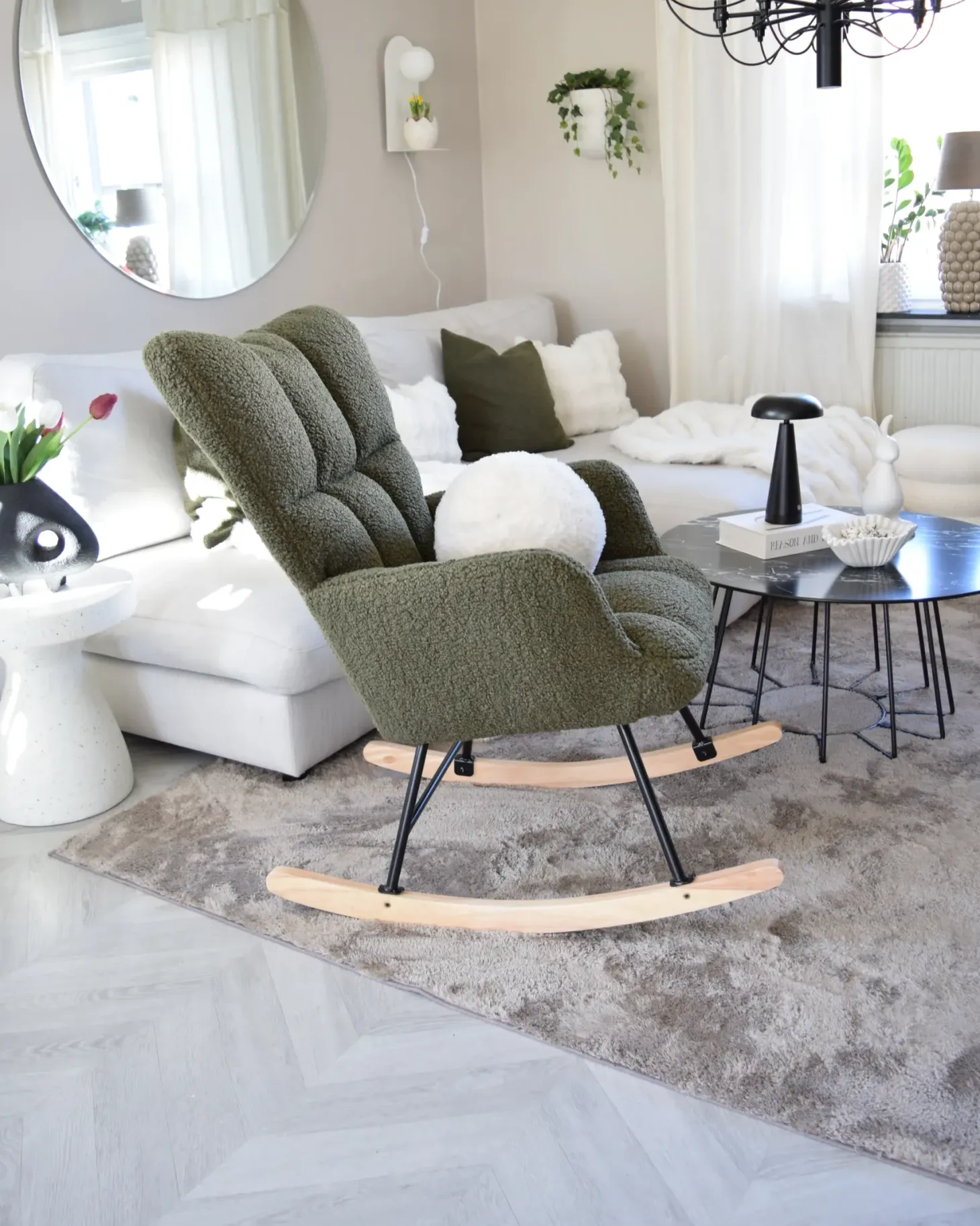 Gyngestol OULU Boucle Mørkegrøn