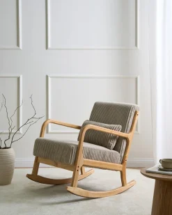 Gyngestol SORSELE Fløjl Beige