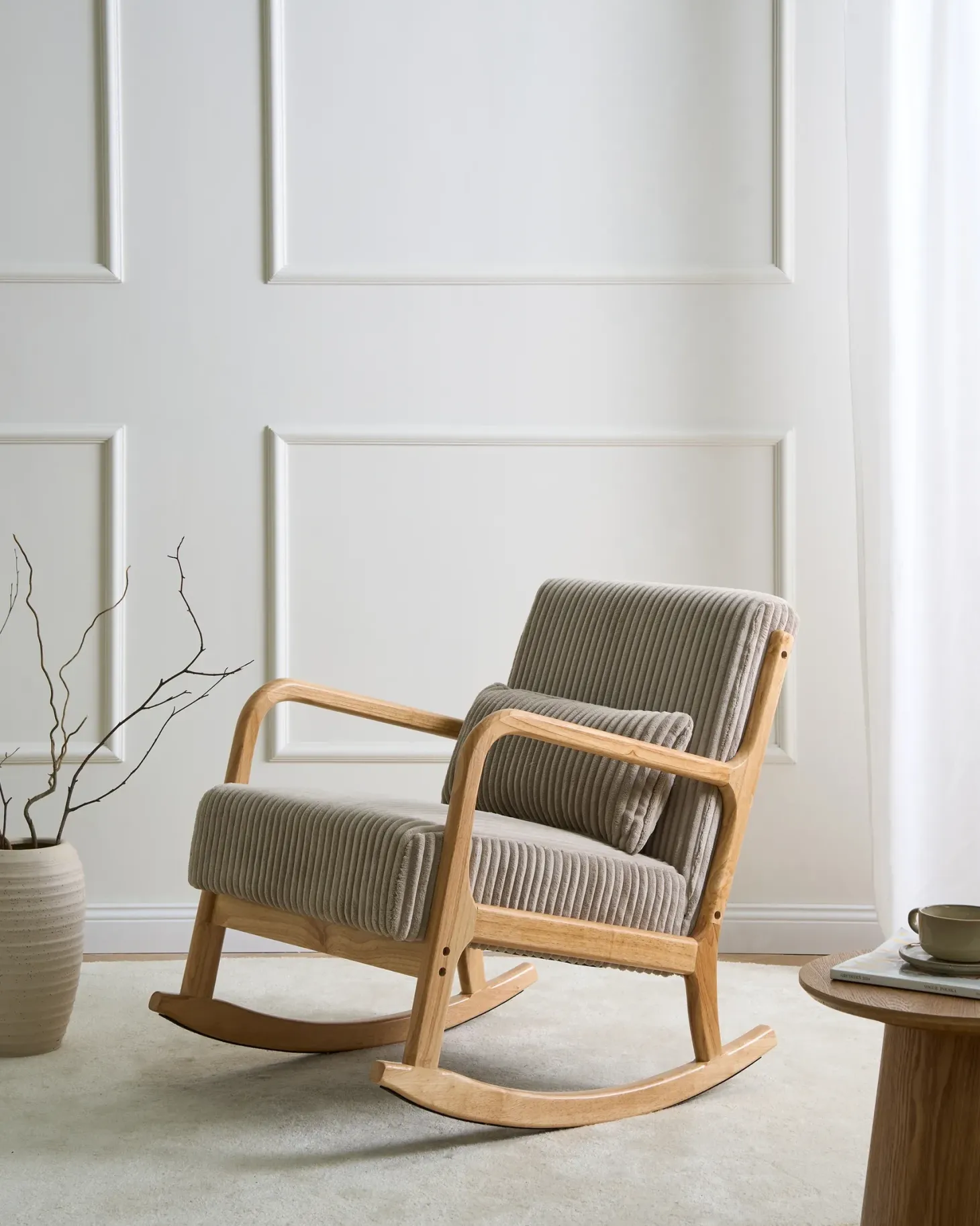 Gyngestol SORSELE Fløjl Beige