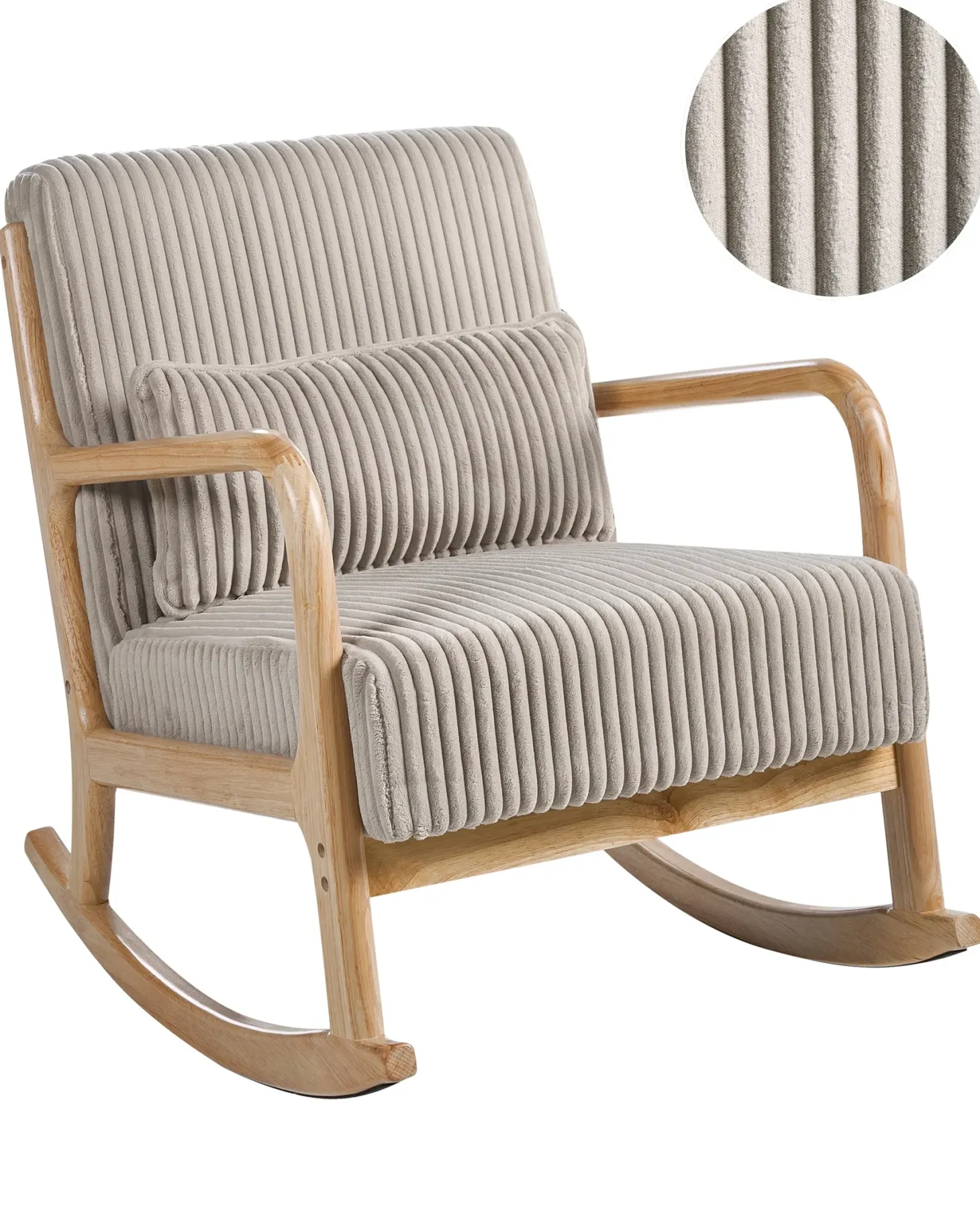 Gyngestol SORSELE Fløjl Beige