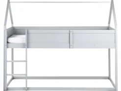 Halvhøj seng Hus Fyretræ DIENNE 90 x 200 cm Grå