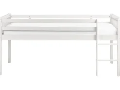 Halvhøj seng Træ PEIPIN 90 x 200 cm Hvid