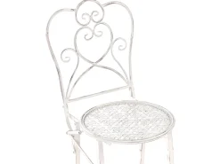 Havebar-sæt Foldbar TRIESTE Metal Lys Beige