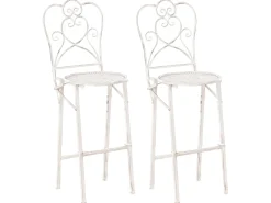 Havebar-sæt Foldbar TRIESTE Metal Lys Beige