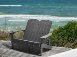 Havebænk ADIRONDACK 125 cm Mørkegrå