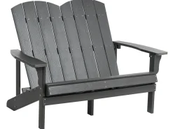 Havebænk ADIRONDACK 125 cm Mørkegrå