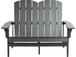 Havebænk ADIRONDACK 125 cm Mørkegrå