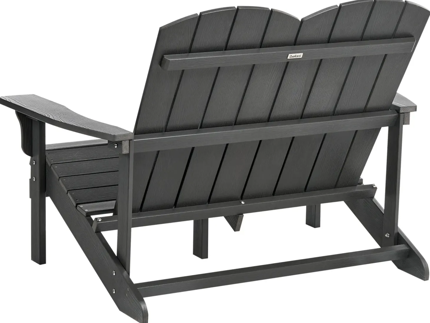 Havebænk ADIRONDACK 125 cm Mørkegrå