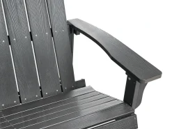 Havebænk ADIRONDACK 125 cm Mørkegrå