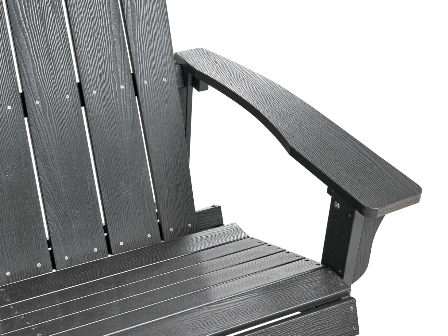 Havebænk ADIRONDACK 125 cm Mørkegrå
