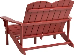 Havebænk ADIRONDACK 125 cm Rød