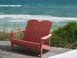 Havebænk ADIRONDACK 125 cm Rød