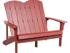 Havebænk ADIRONDACK 125 cm Rød