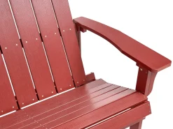 Havebænk ADIRONDACK 125 cm Rød