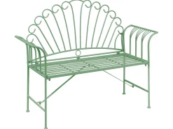 Havebænk CAVINIA 125 cm Metal Grøn