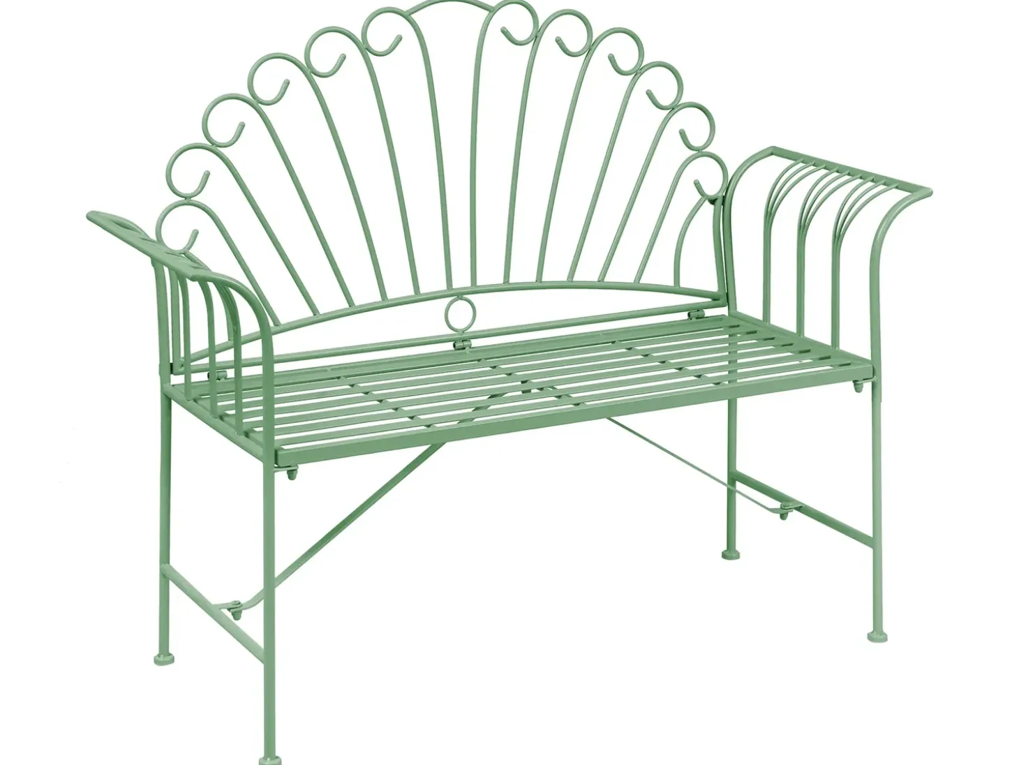 Havebænk CAVINIA 125 cm Metal Grøn