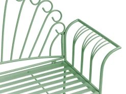 Havebænk CAVINIA 125 cm Metal Grøn
