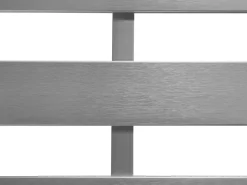Havebænk med hynde SALERNO 142 cm Metal Mørkegrå