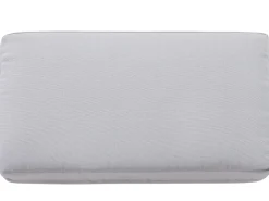 Havebænk med hynde SALERNO 142 cm Metal Lysegrå