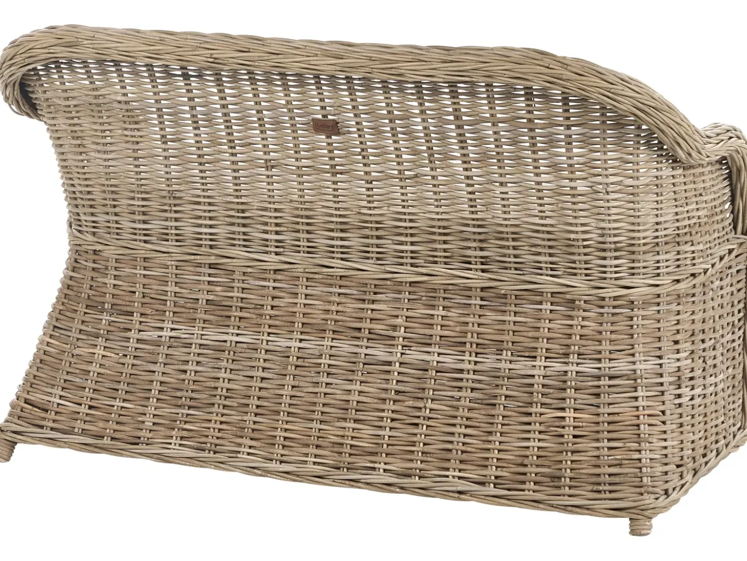 Havebænk med hynde SUSUA 141 cm Rattan Naturlig